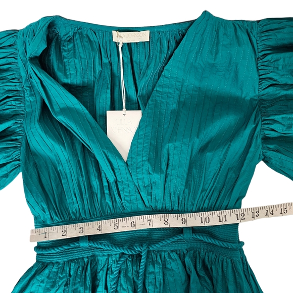 Ulla Johnson Camilla Mini Dress Teal Green Verdigris New With Tags Size 0 - Picture 8 of 10